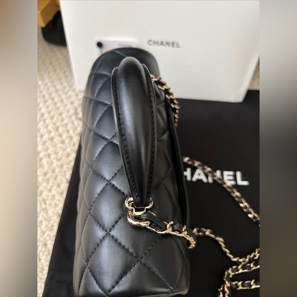 SOLD 22A Chanel Mini Rectangular Flap Bag with Top Handle - Picture 11 of 14